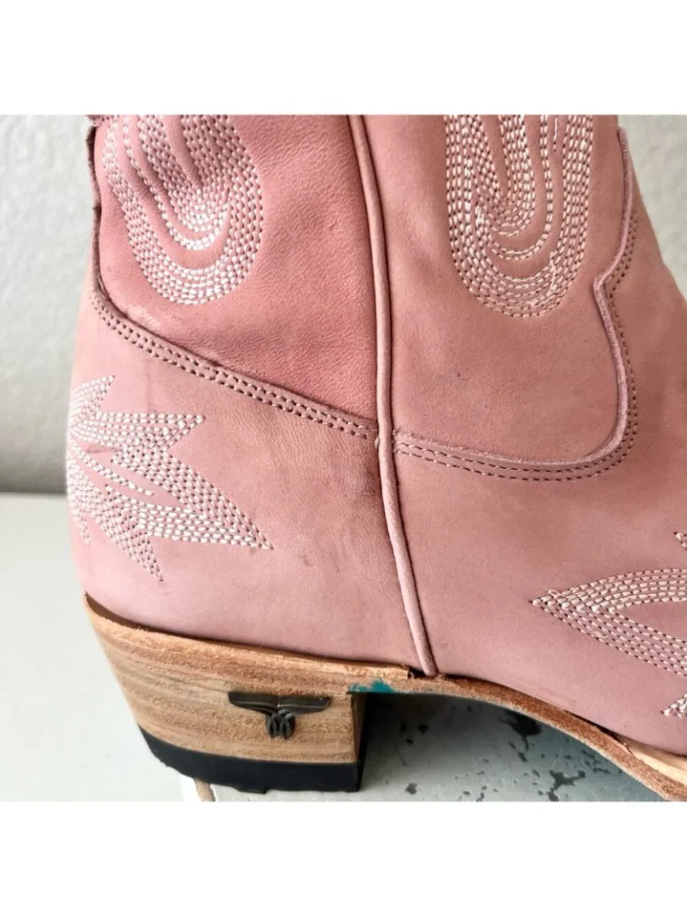 Lane LEXINGTON Over the Knee Womens Cowboy Boots 8.5 Pink Western Cowgirl Tall